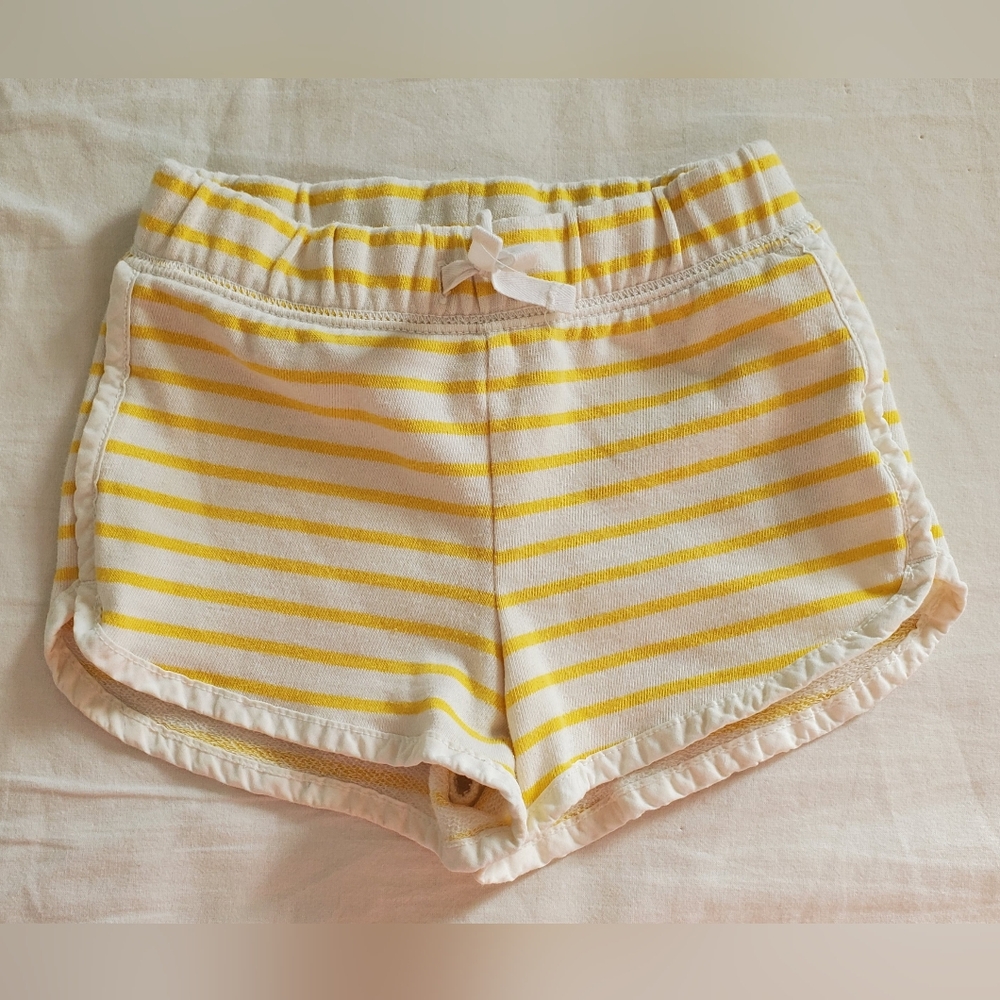 Baby Gap Yellow Striped Dolphin Hem Shorts Toddler Size 2Y